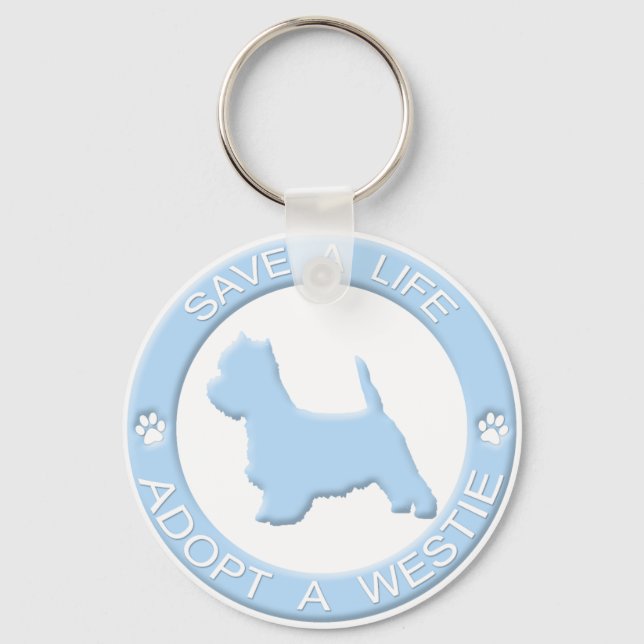 Adopt a Westie Keychain (Front)
