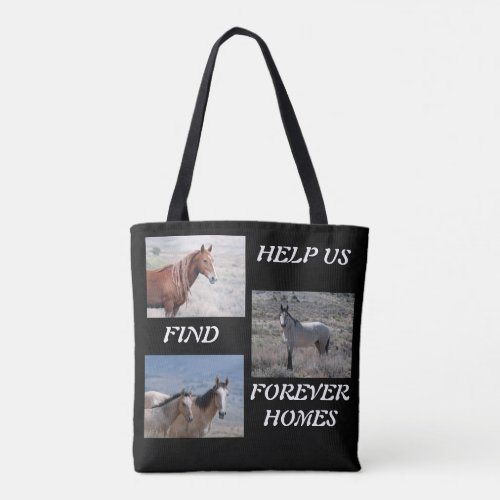 Adopt a Wild Horse Tote Bag