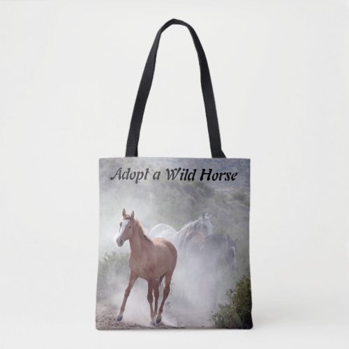 Adopt a Wild Horse Tote Bag