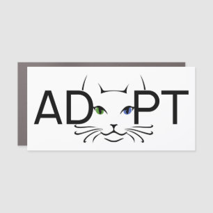 Adopt Cat Car Magnet