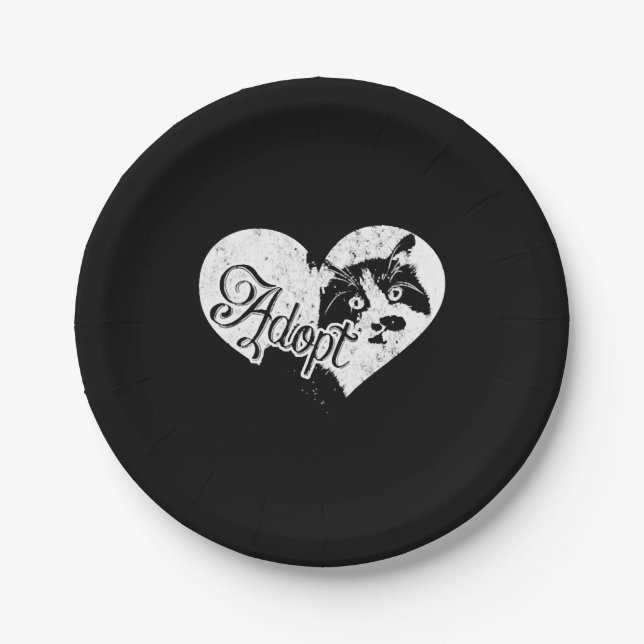 ADOPT CAT PAPER PLATES (Front)