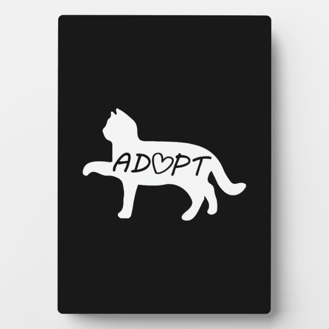 Adopt Cat    Plaque (Front)