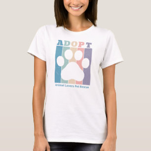 Adopt Colorful Custom T-Shirt