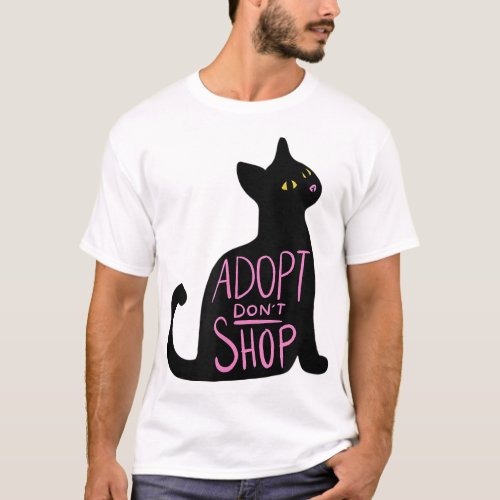 adopt dont shop Katze T_Shirt