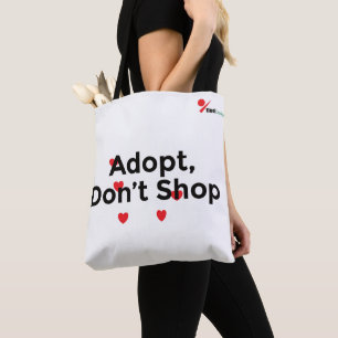 Adopt Don’t Shop Tote Bag for Animal Lovers