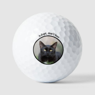 Adopt, don't buy a cat Golf Balls