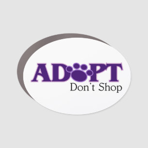 Adopt Don't Shop Car Magnet