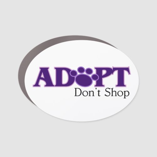 Adopt Dont Shop Car Magnet