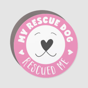 Adopt don't shop car magnets, Rescue Dog Magnet