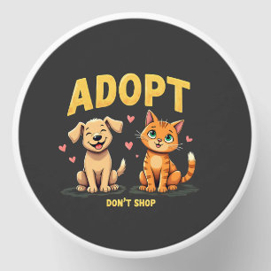 Adopt Don't Shop - Cute Pet Rescue Animal Lover Mini Candle Favors