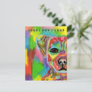 Adopt Don't Shop Dog Awareness Flat Card