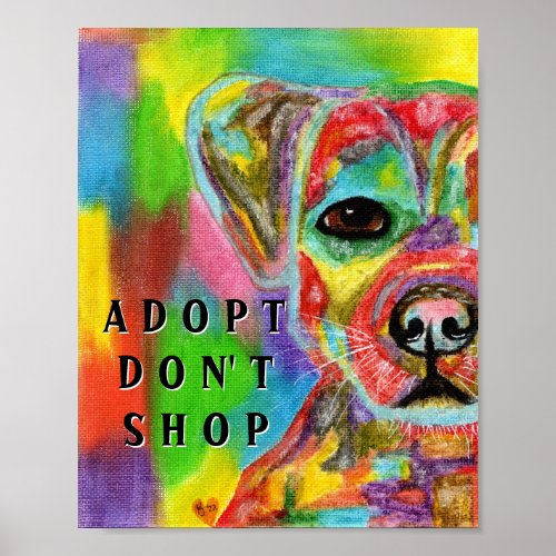 Adopt Dont Shop Dog Awareness Poster