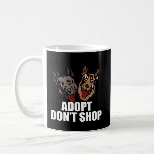 Adopt DonT Shop Dogs Rescue German Shepherds Desi Coffee Mug