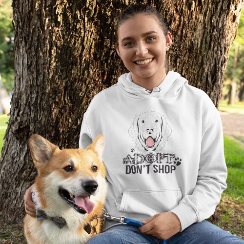 Adopt Dont Shop Homeless Rescue Dog  Hoodie