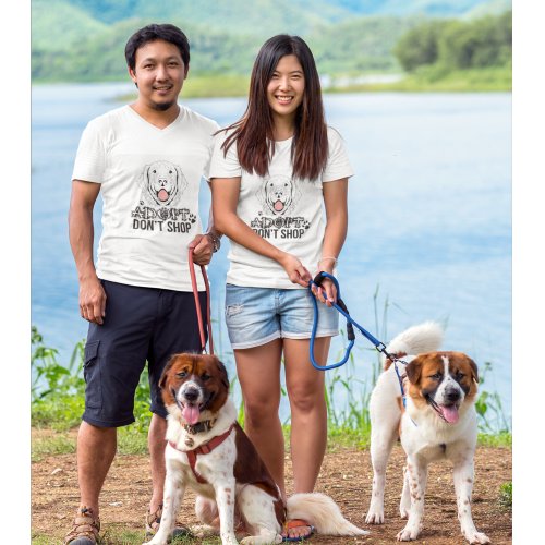 Adopt Dont Shop Homeless Rescue Dog T_Shirt