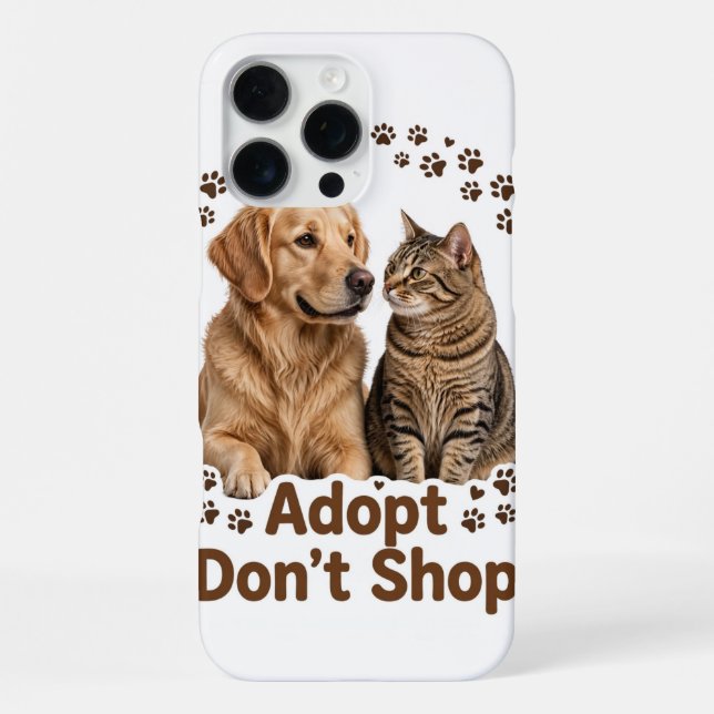 Adopt Don't Shop iPhone 16 Pro Max Case (Back)