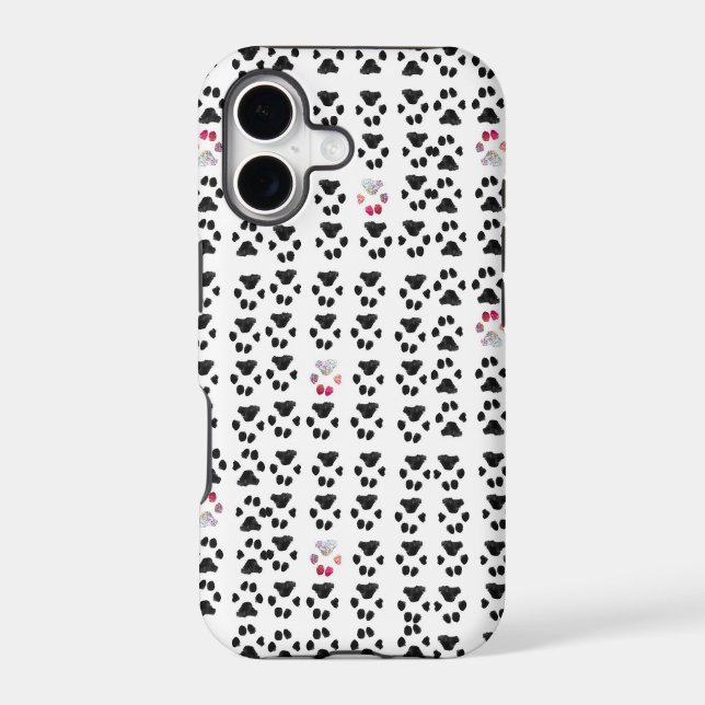 Adopt Dont Shop Paw Pattern Iphone Case (Back)