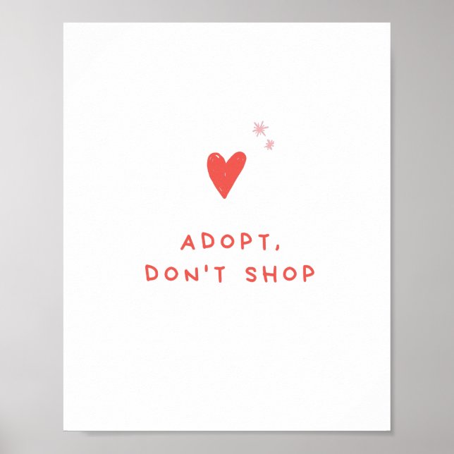 Adopt don't shop poster (Front)