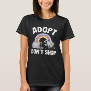 Adopt Don't Shop Rainbow Raccoon 1 T-Shirt