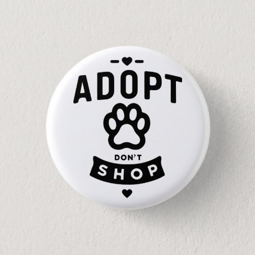 Adopt Dont Shop Simple Button