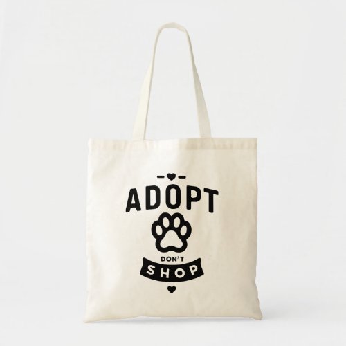 Adopt Dont Shop Simple Tote Bag