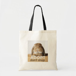 ADOPT DONT SHOP TOTE BAG