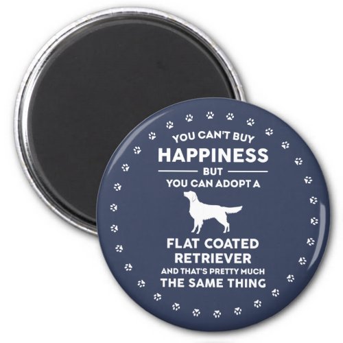 Adopt Flat coated Retriever Happiness Magnet