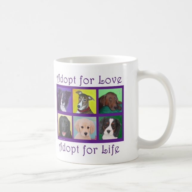 Adopt for Love, Adopt for Life Mug (Right)