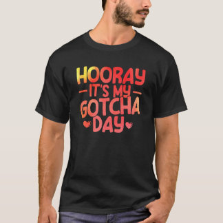 Adopt Gotcha My Gotcha Day Watercolor Adoption Day T-Shirt