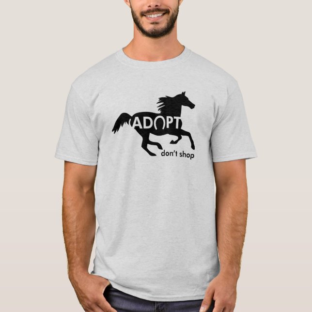 Adopt Horses T-Shirt (Front)