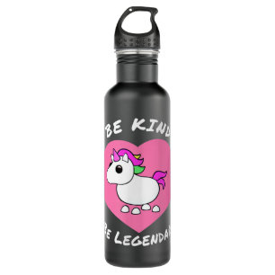 Adopt me Be Kind Be Legendary Unicorn positive mes Stainless Steel Water Bottle