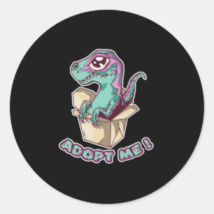 Adopt Me Cute Baby Raptor Classic Round Sticker