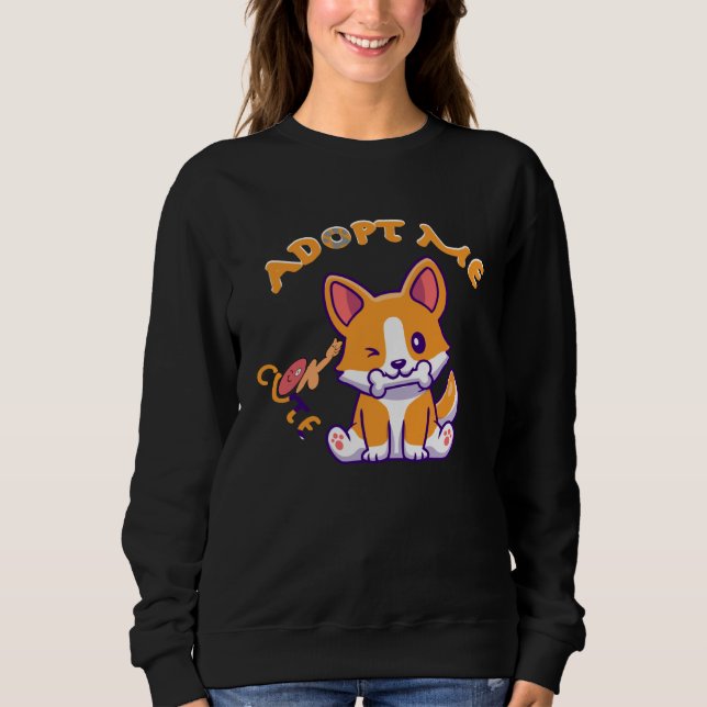 adopt me pets   Cute dog for woman girls Youth  ma Sweatshirt (Front)