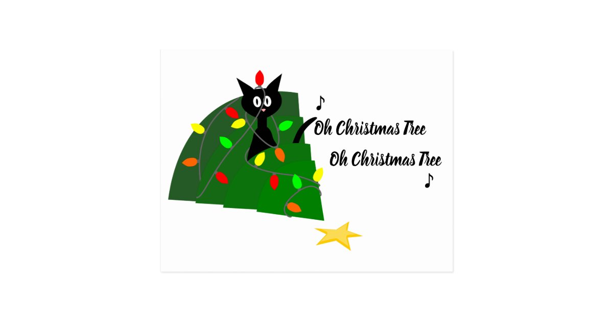 Adopt ♪ Oh Christmas Tree ♪ Postcard