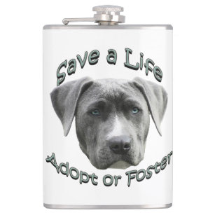 Adopt or Foster a Shelter Dog Big Dogs Need Love Flask