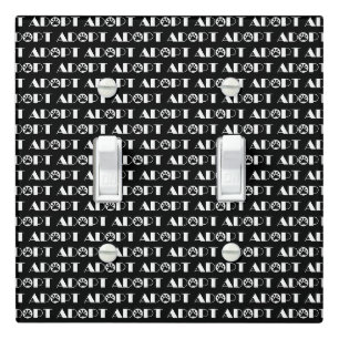 Adopt paw dog light switch cover