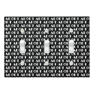 Adopt paw dog light switch cover