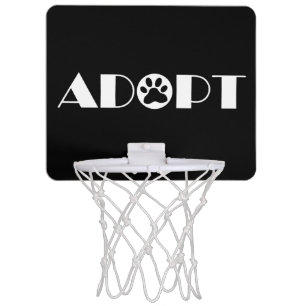 Adopt paw dog mini basketball hoop