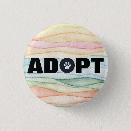 Adopt Pawprint  Button