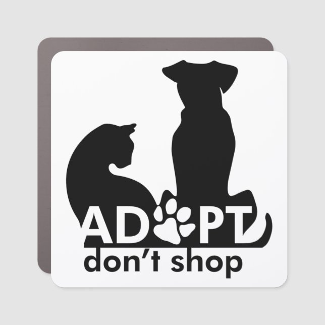 Adopt Pets Car Magnet (Front)