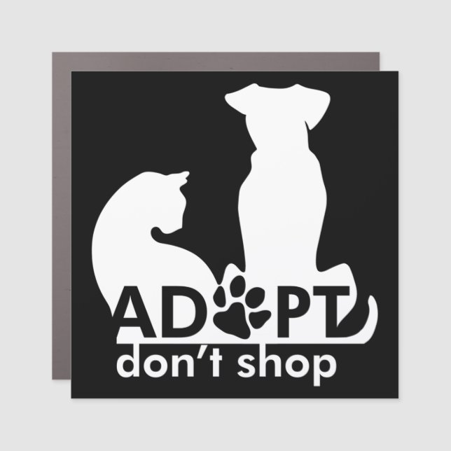 Adopt Pets Car Magnet (Front)