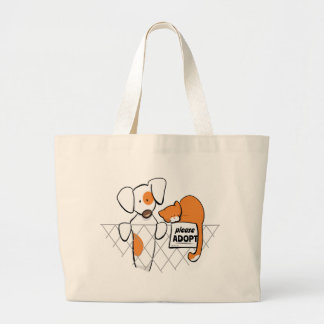 Adopt Pets Patch & Rusty™ Large Tote Bag