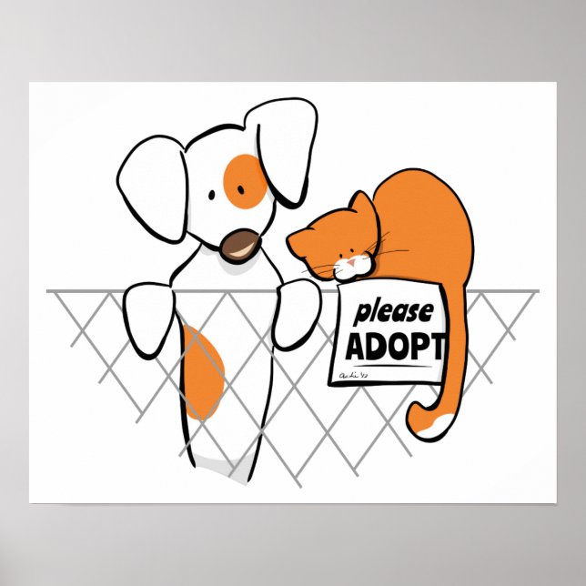 Adopt Pets Patch & Rusty™ Poster (Front)