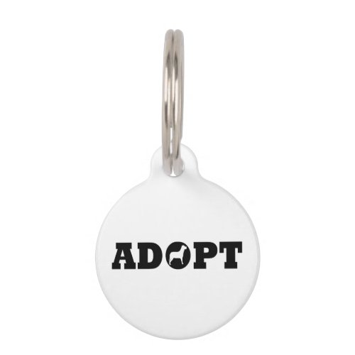 Adopt pets pet ID tag