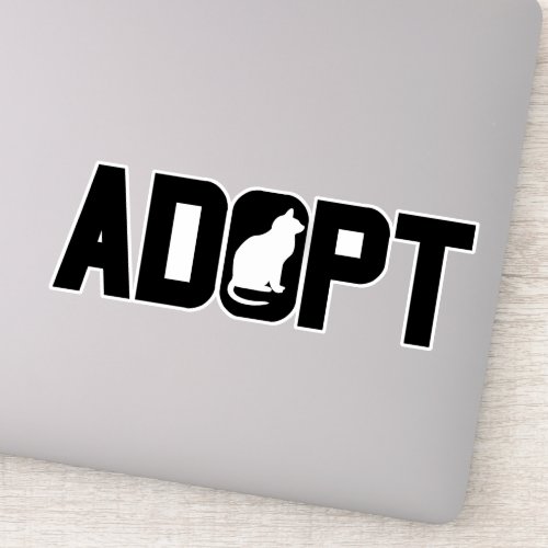 Adopt pets sticker