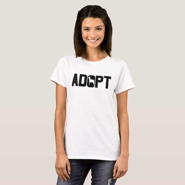 Adopt pets T-Shirt (Front Full)