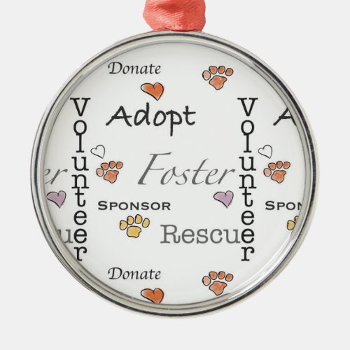 Adopt Rescue and Foster Ornament