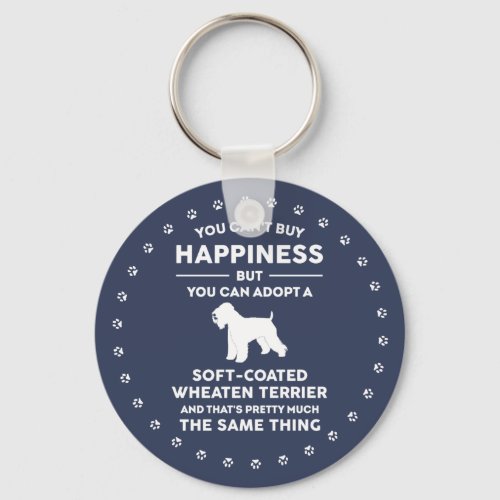 Adopt Soft_coated Wheaten Terrier Happiness Keychain