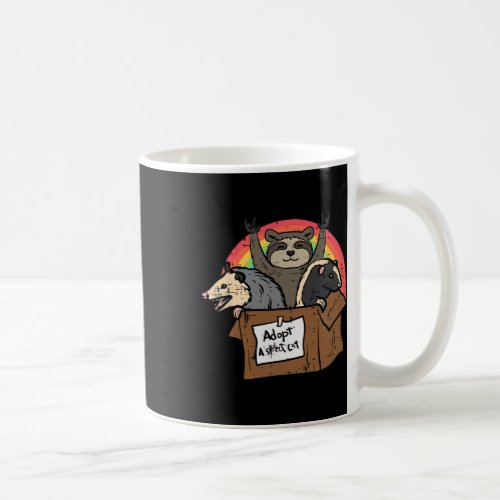 Adopt Street Cat Opossum Raccoon Skunk Possum Wome Coffee Mug