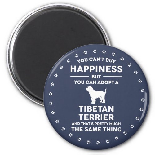 Adopt Tibetan Terrier Happiness Magnet